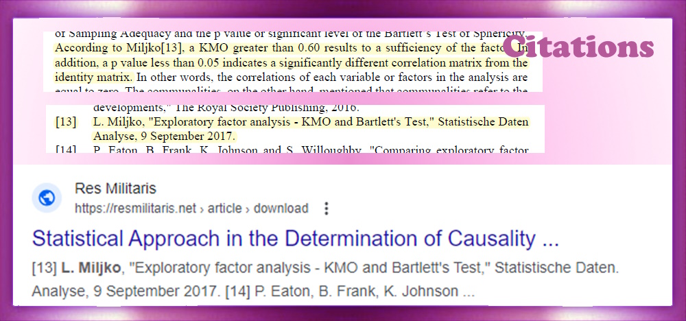 Exploratory factor analysis – KMO and Bartlett’s test.  Article: Statistical Approach in the Determination of Causality Factors of Seismic Capacity of Reinforced Concrete Residential Buildings