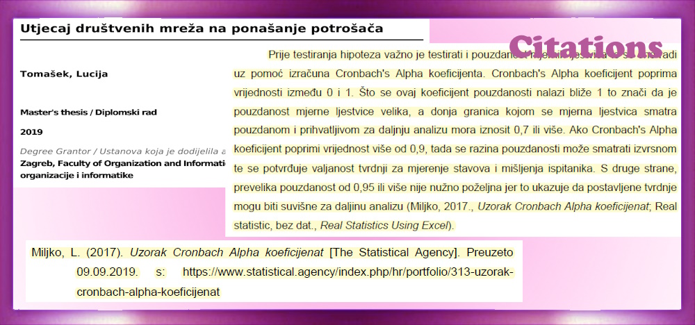 Crombach Alpha   Article: Utjecaj društvenih mreža na ponašanje potrošača 