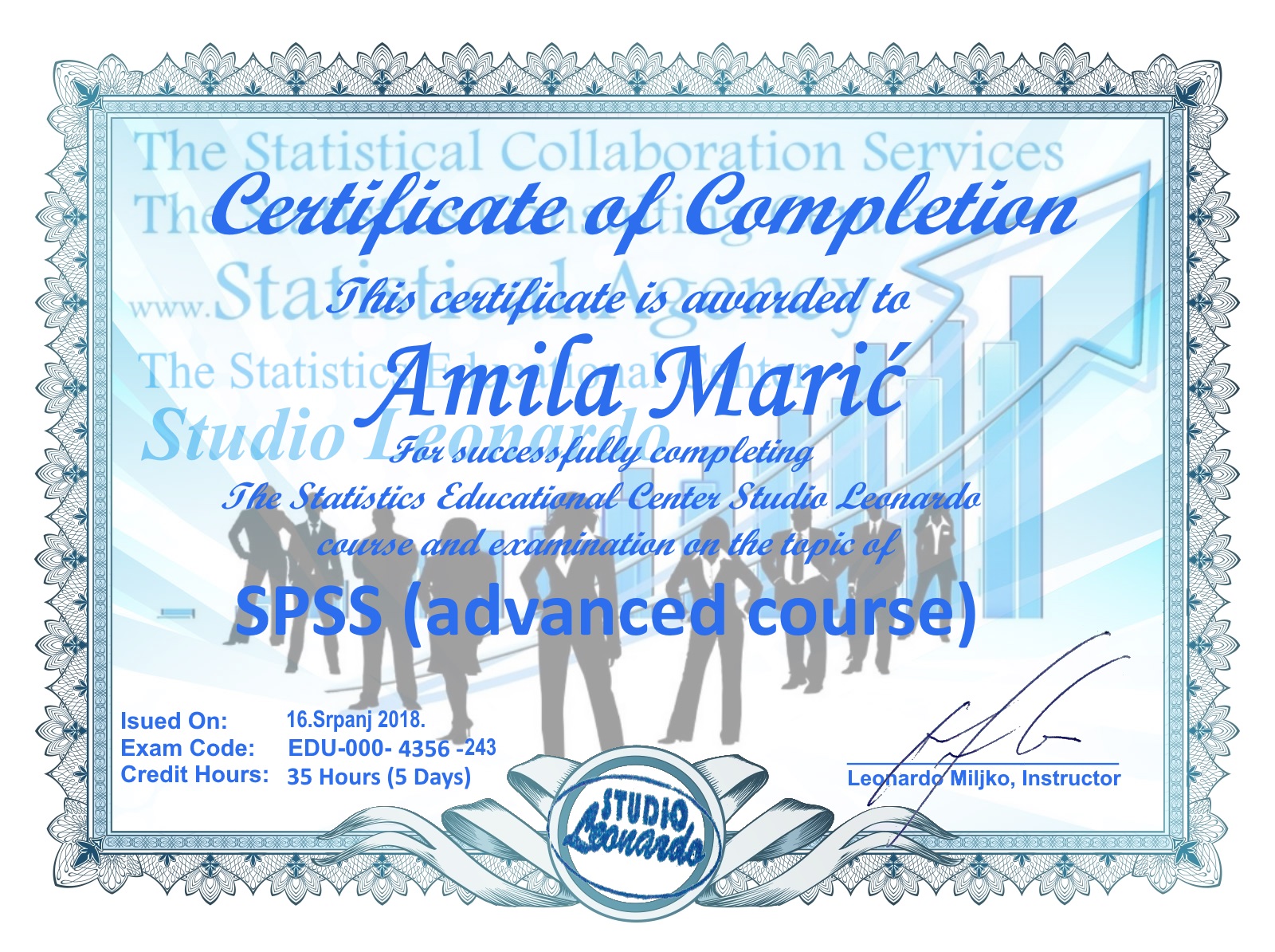 Amila Marić ( SPSS advanced course)