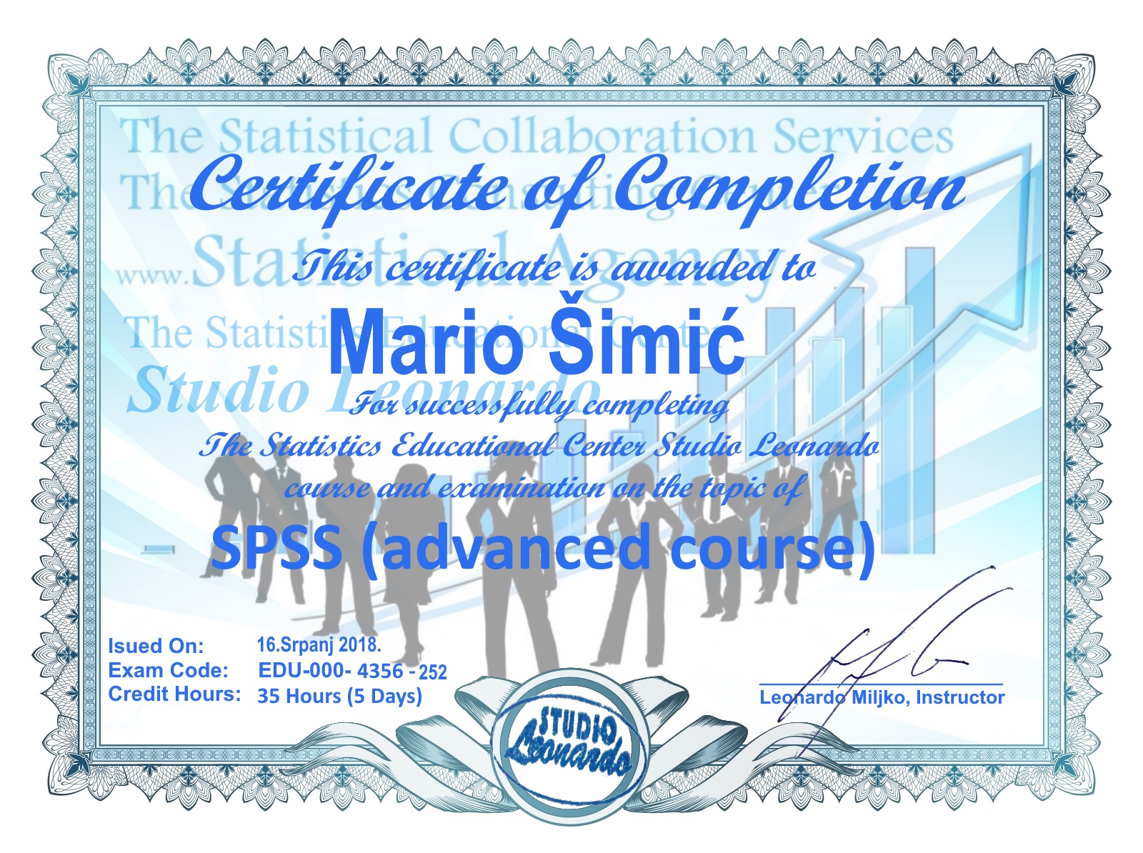 Mario Šimić ( SPSS advanced course)