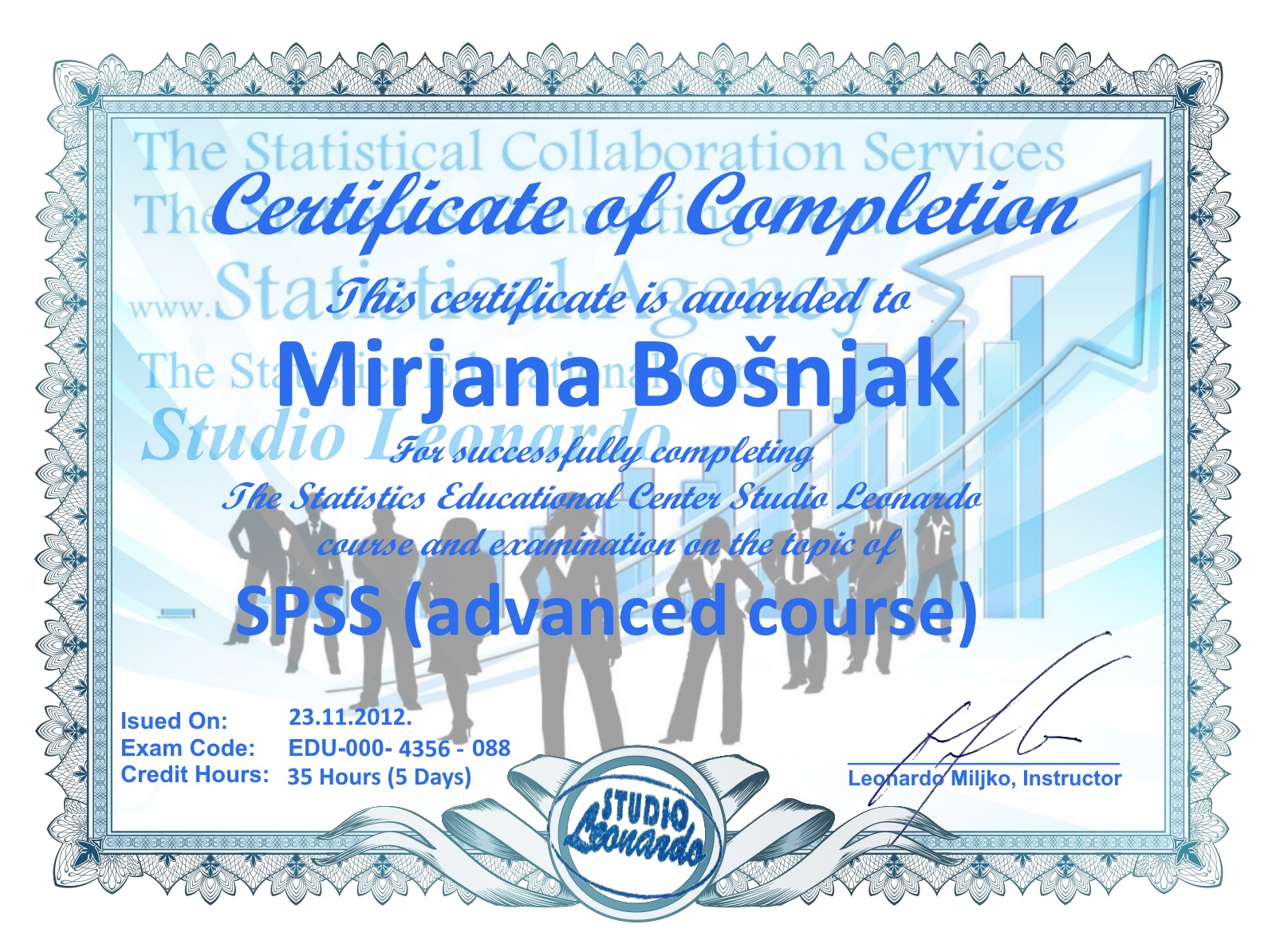 Mirjana Bošnjak ( SPSS advanced course)